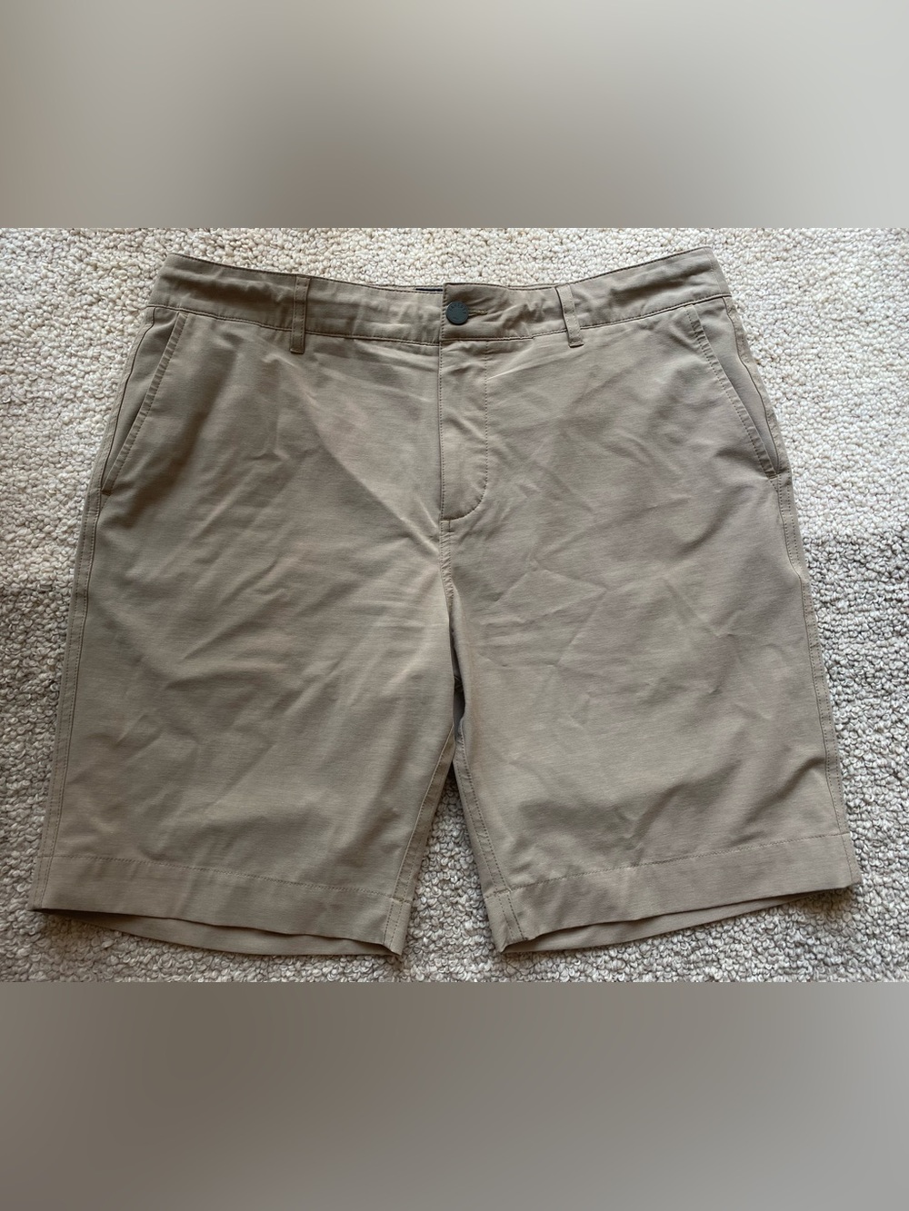 Faherty All Day Shorts 34 Mens Khaki